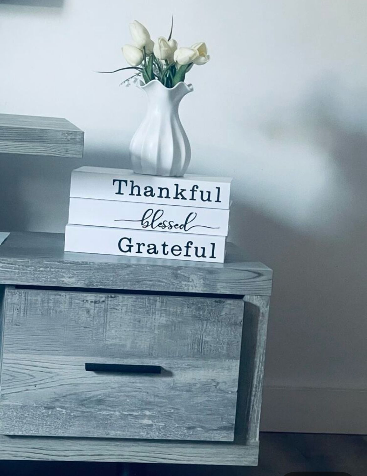 Faux books-Grateful, Thankful and Blessed